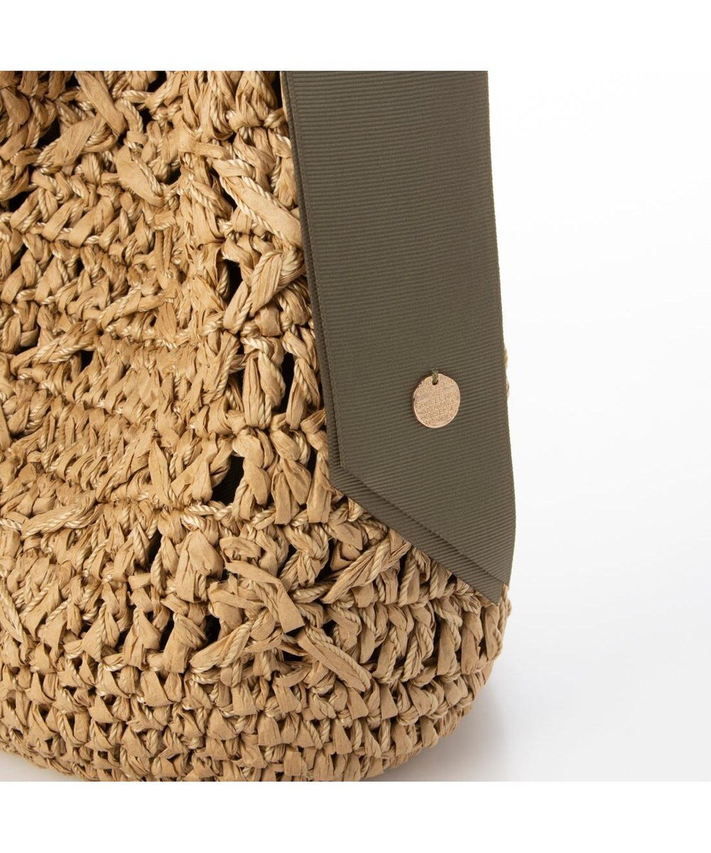 UNBILLION cachecache 下がりグログラン柄編みワンハンドルクロッシェトート 