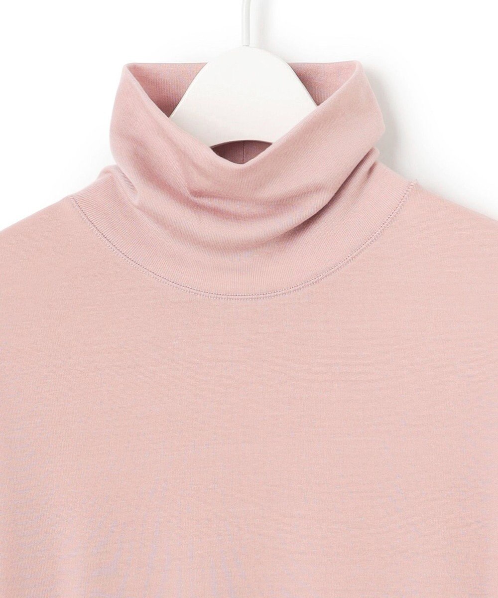 ICB L 【洗える】リヨセルカシミヤスムース ハイネックカットソー 