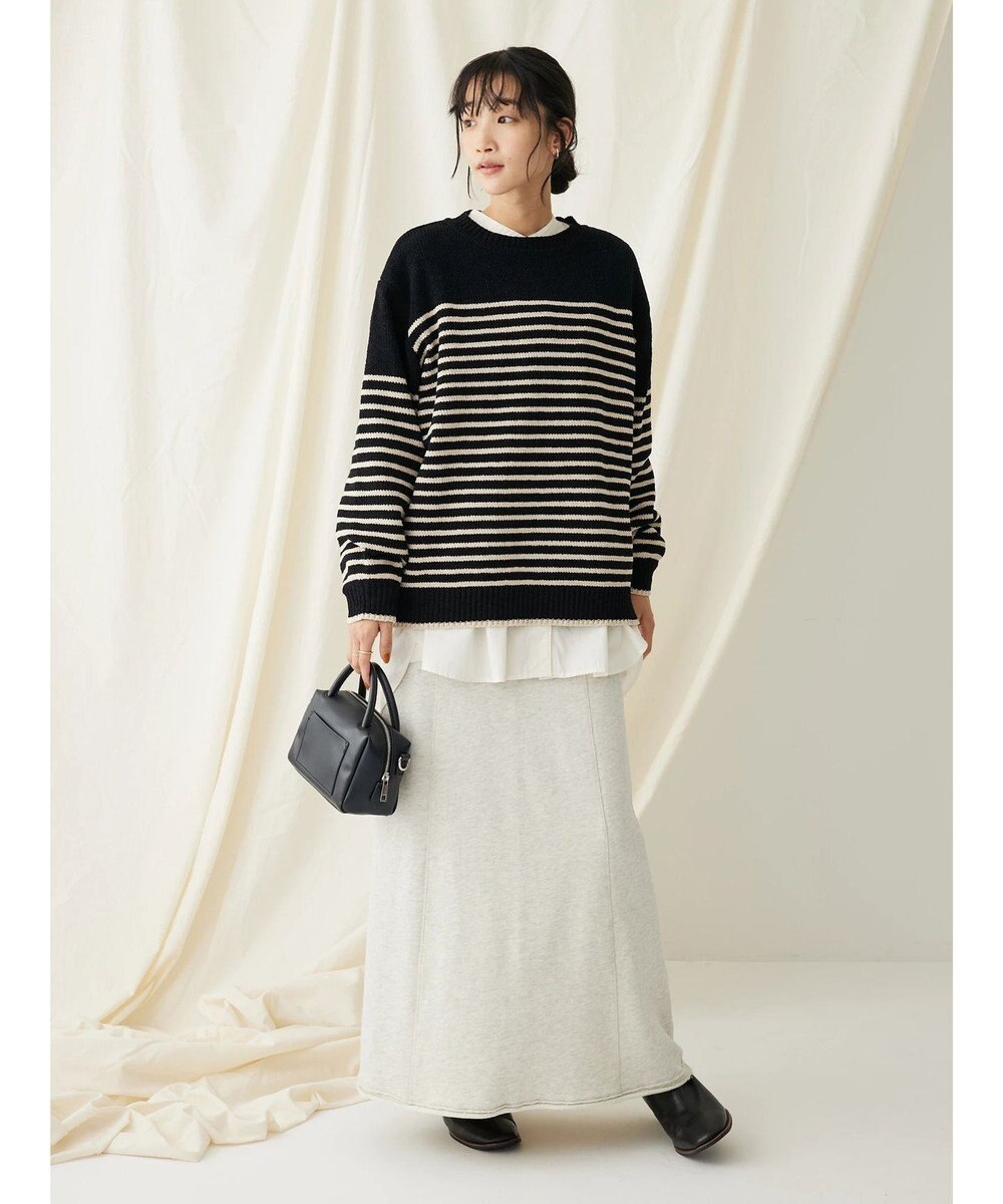 CRAFT STANDARD BOUTIQUE カットオフＡライン裏毛スカート 