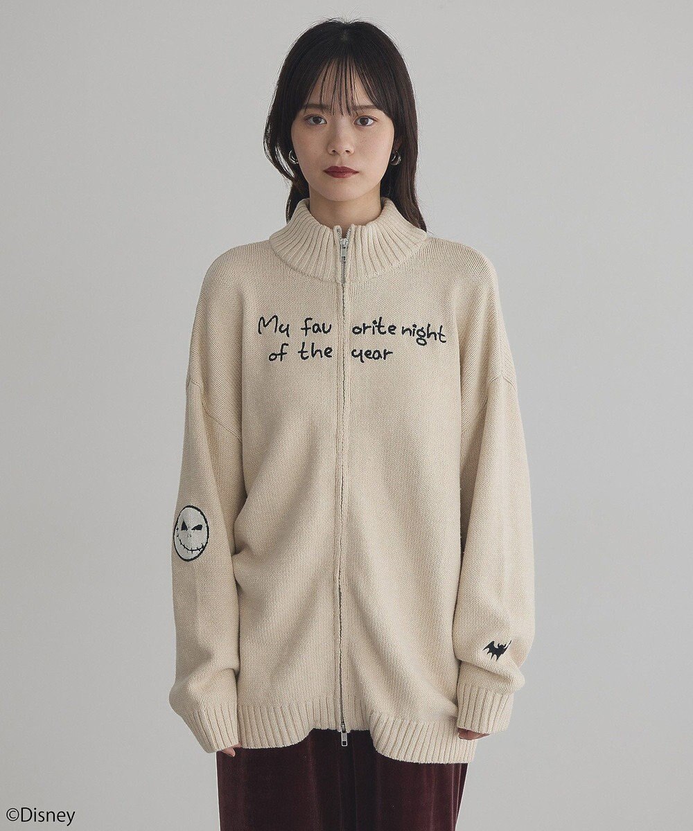 earth music&ecology ナイトメア／ダブルジップニットカーディガン 