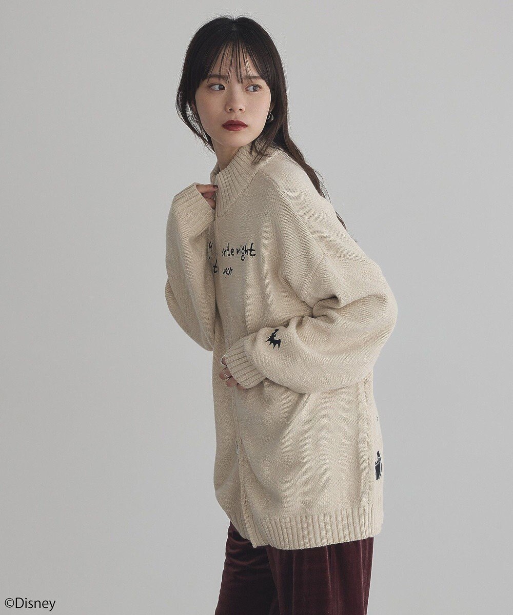 earth music&ecology ナイトメア／ダブルジップニットカーディガン 