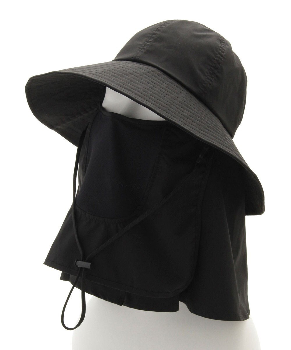 MOONBAT 【遮光100％/UVカット100％】フワクール (Fuwacool)  日差しを完全遮断バッククロスハット　遮光100　UV100 