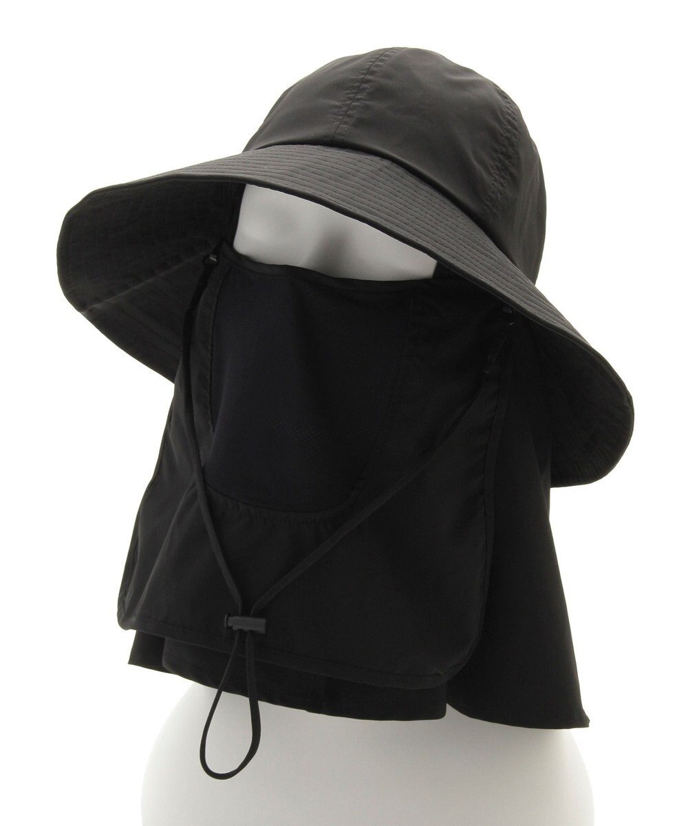MOONBAT 【遮光100％/UVカット100％】フワクール (Fuwacool)  日差しを完全遮断バッククロスハット　遮光100　UV100 