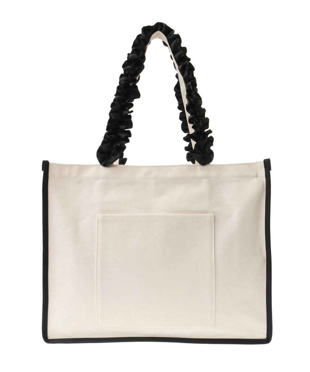 Maison de FLEUR フリルハンドル帆布キャリーオンバッグ 