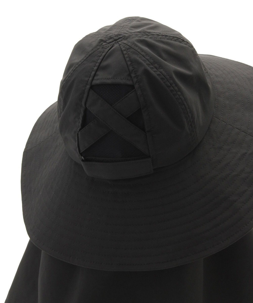 MOONBAT 【遮光100％/UVカット100％】フワクール (Fuwacool)  日差しを完全遮断バッククロスハット　遮光100　UV100 