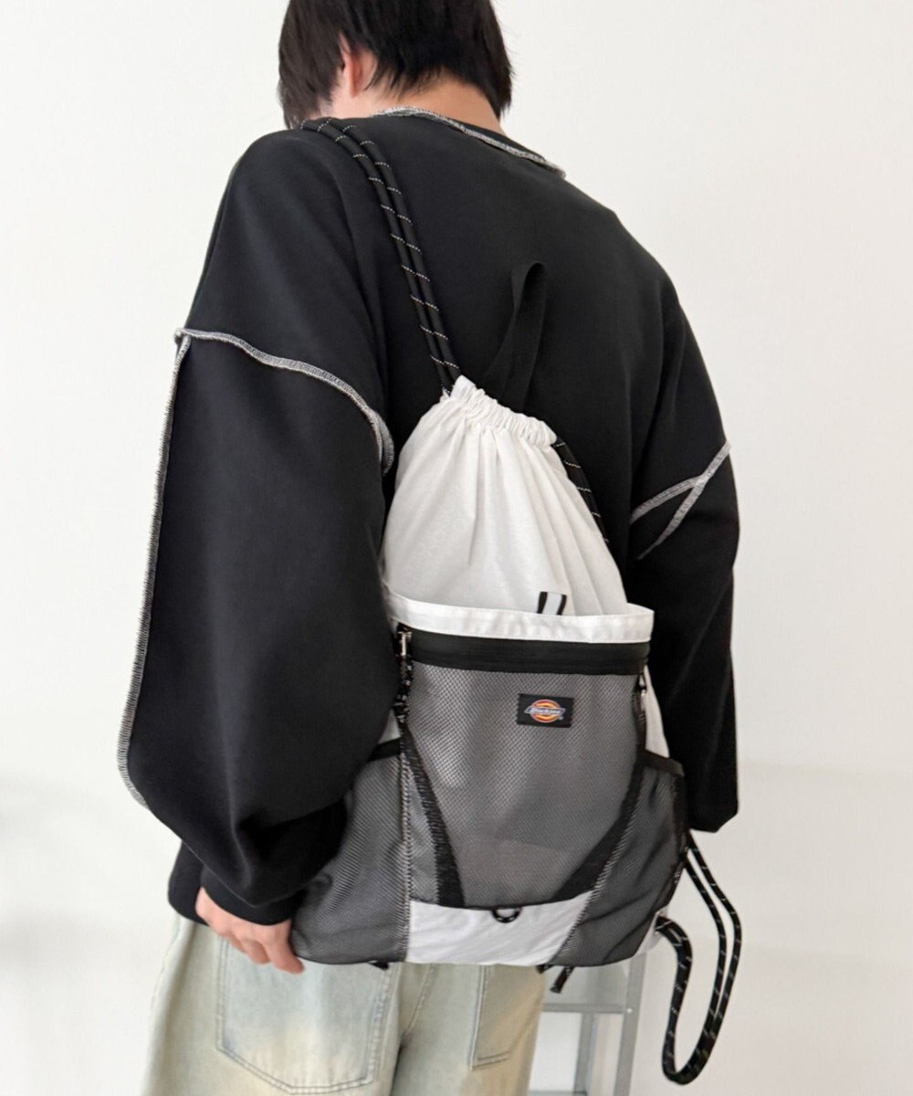 WEGO 【ユニセックス着用ITEM】別注Dickiesメッシュポケットナップサック 