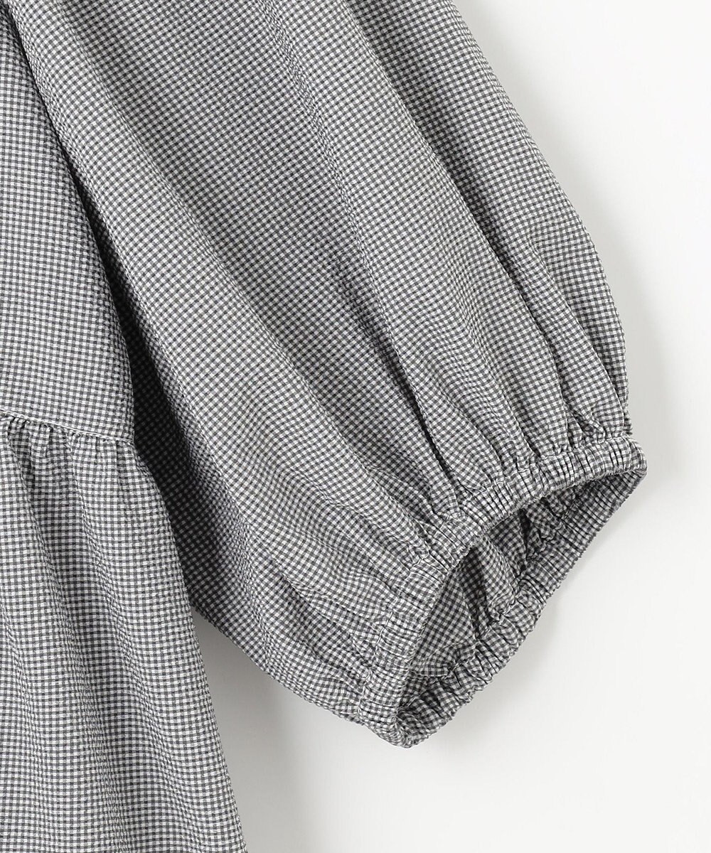 ANY 【WEB限定/洗濯機可】サッカーギャザーペプラムブラウス 