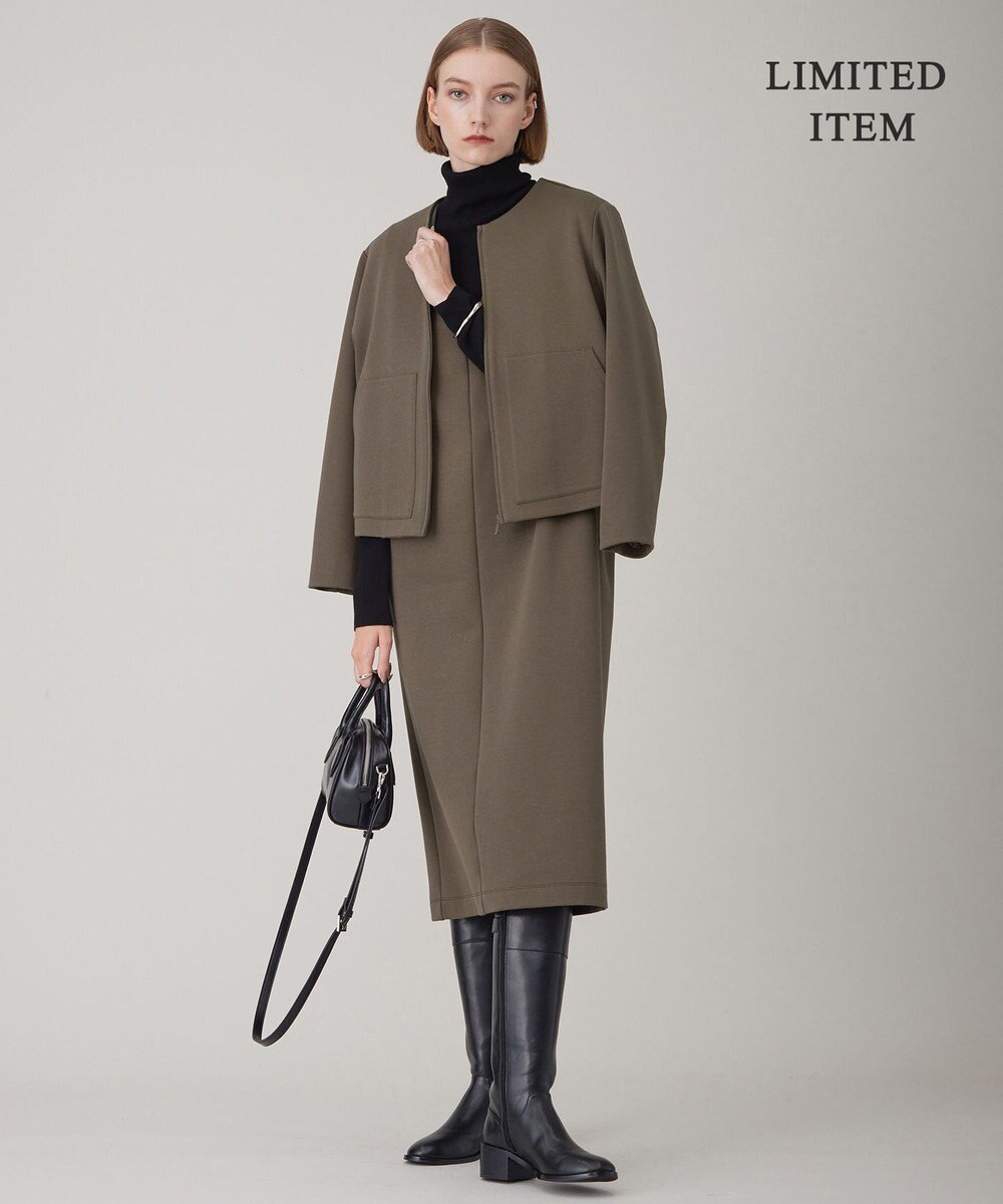 ICB L 【WEB限定・洗える】 コットンダンボール ジャンパースカート ワンピース 