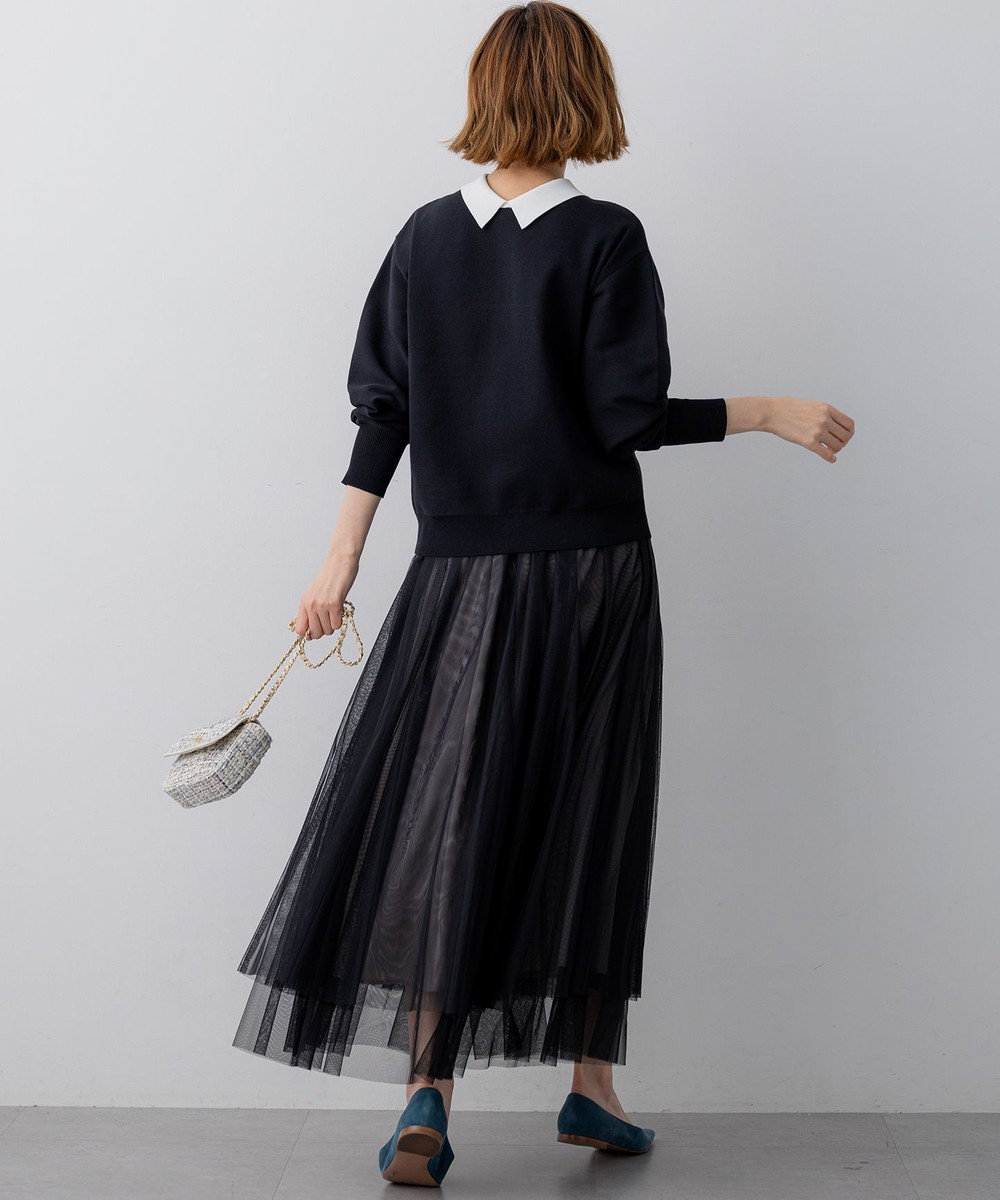 23区 【先行予約/WEB&一部店舗限定】バイカラーデザイン 2WAY ニット 