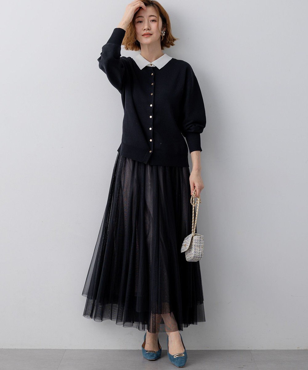 23区 【先行予約/WEB&一部店舗限定】バイカラーデザイン 2WAY ニット 