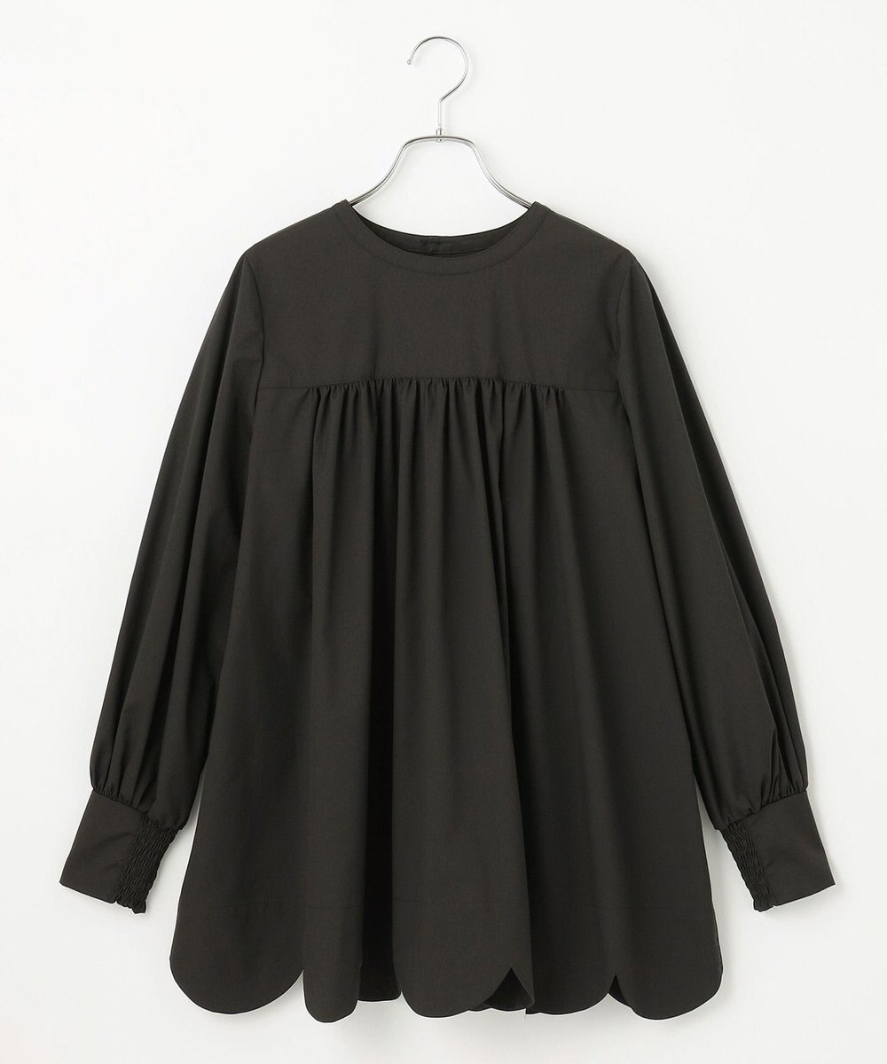 #Newans 【ANSWER for 神戸エレガンス】スカラップヘムチュニックブラウス 