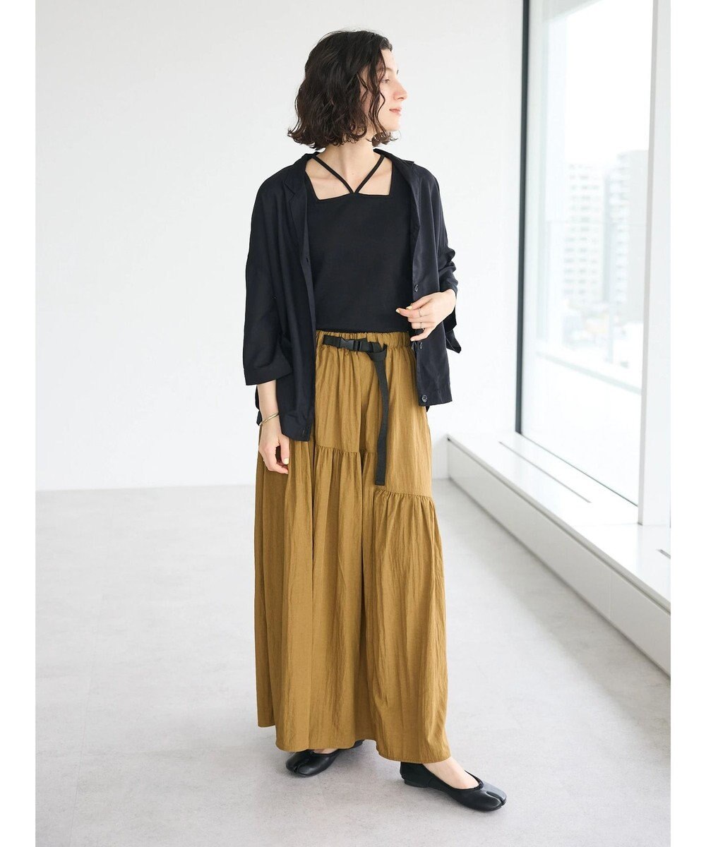 CRAFT STANDARD BOUTIQUE ガチャベルトティアードスカート 