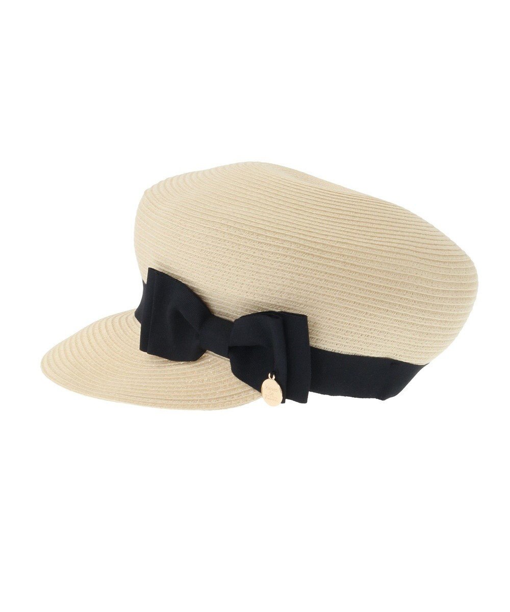 Maison de FLEUR グログランリボンキャスケット 