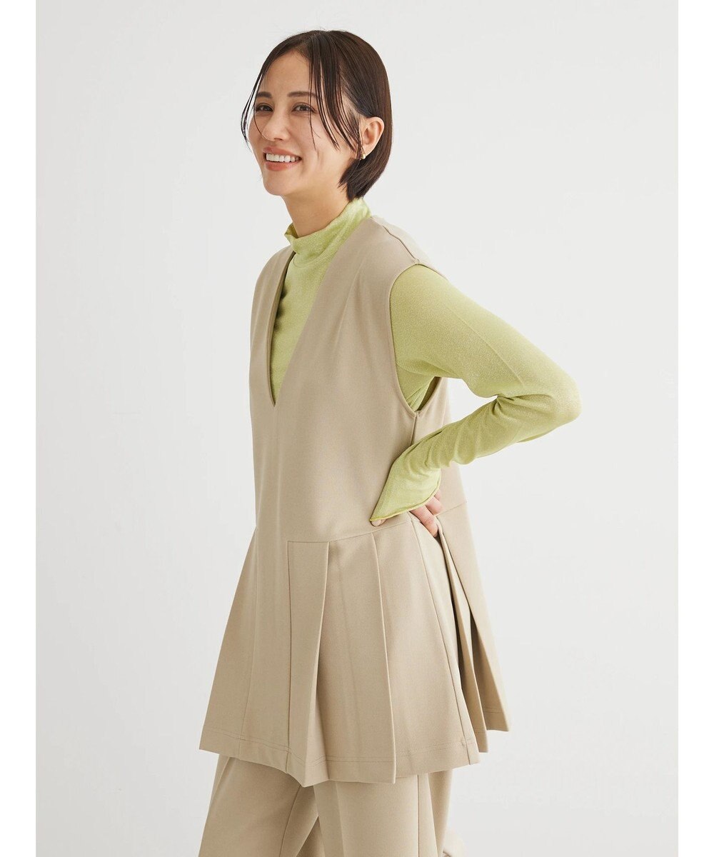 Green Parks ・Ｐｅｔｉｔ　Ｆｌｅｕｒ　サイドプリーツベスト 