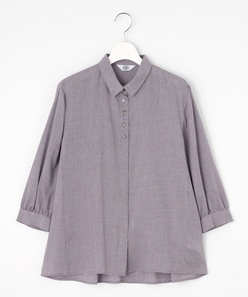 J.PRESS LADIES L 【洗える】ウォッシャブルキュプラツイル シャツ 