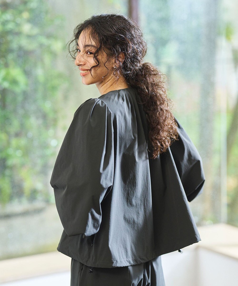 #Newans 【UVカット/撥水/接触冷感】ギャザーブラウス ラッシュガード 