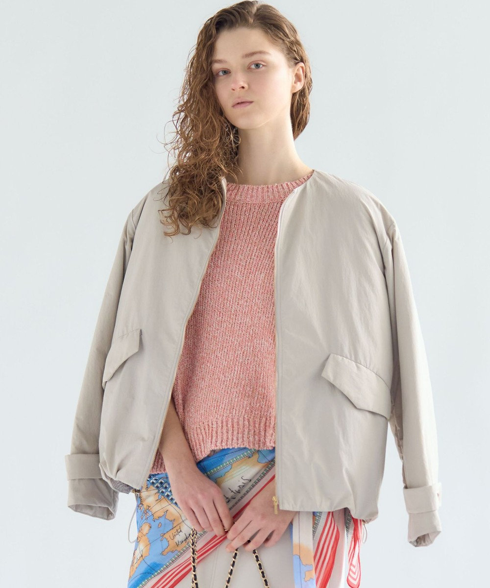 23区 【先行予約】ライトパディング ノーカラー アウター 