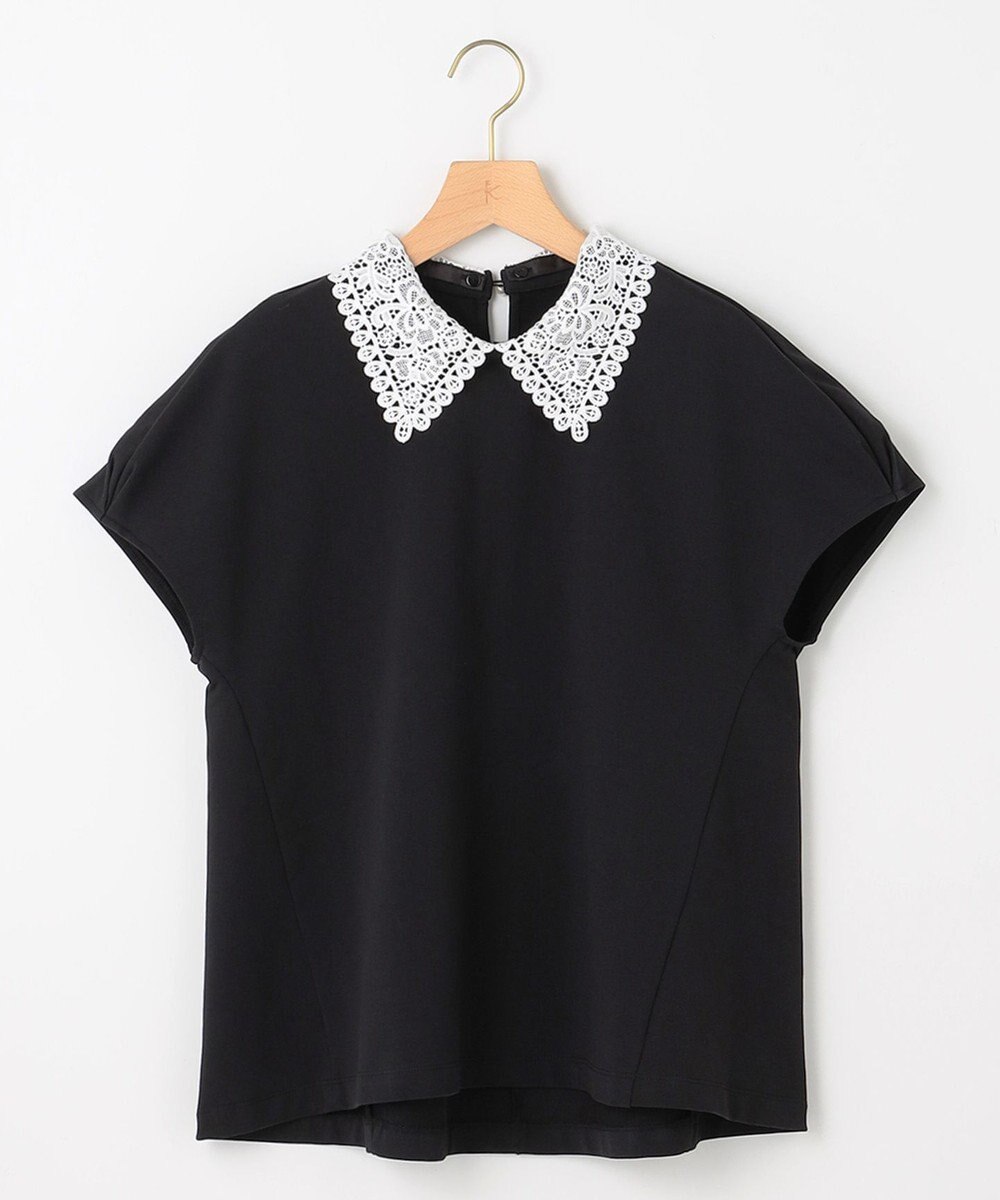 組曲 S 【2WAY】レース襟フレンチテリー カットソー 