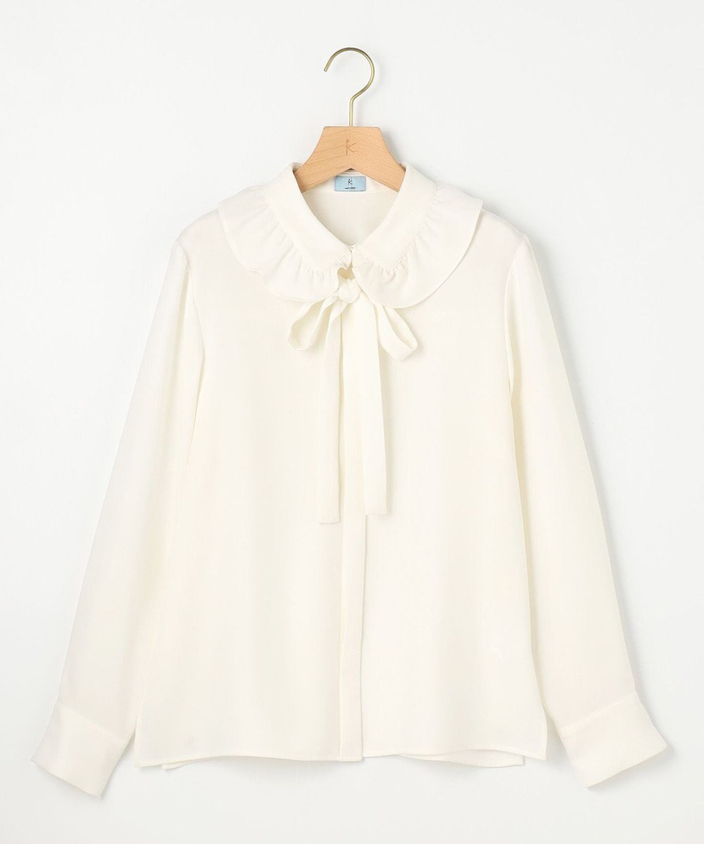 組曲 フリルカラーブラウス 