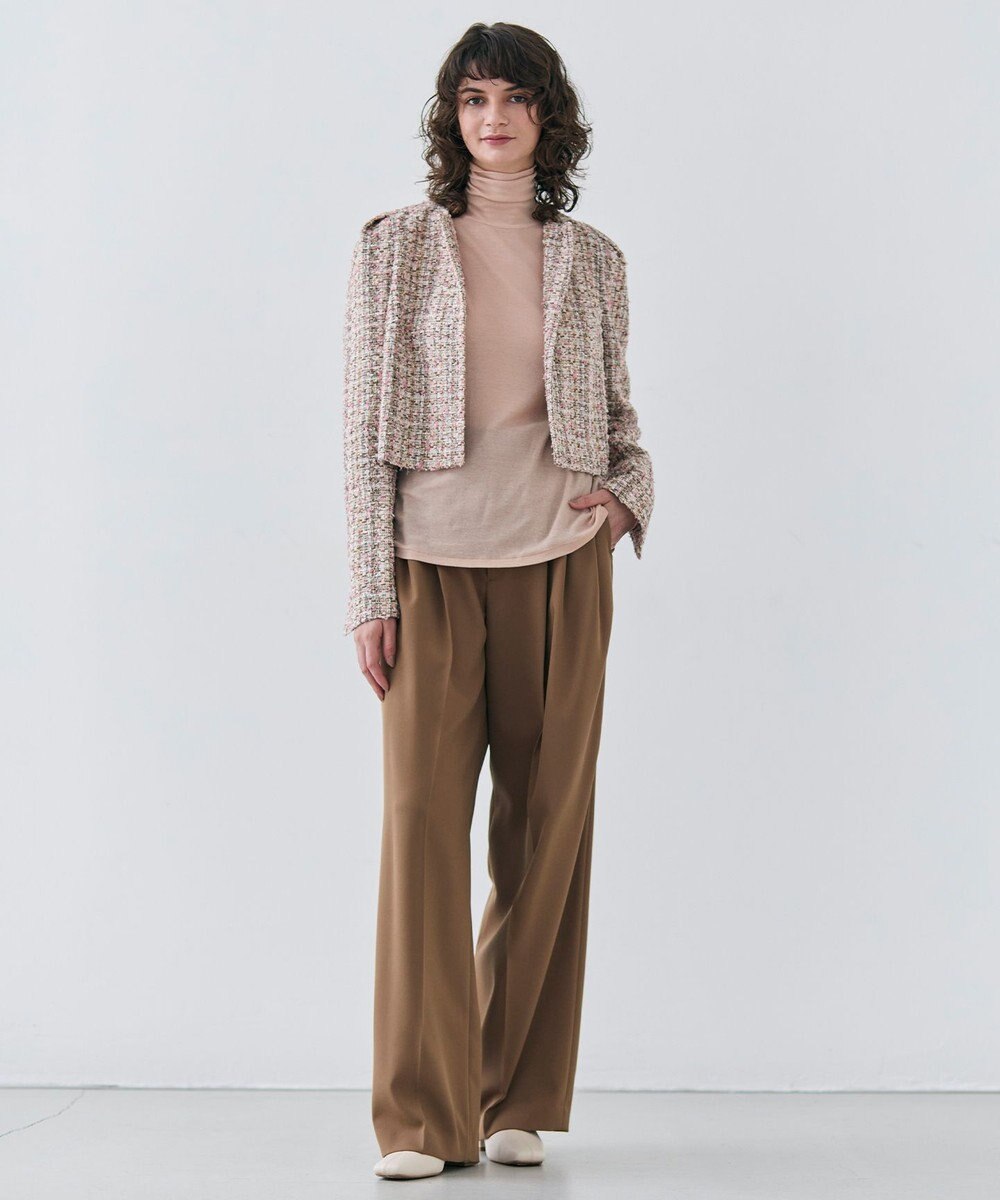 BEIGE， SORE / コットンシアーハイネックカットソー 