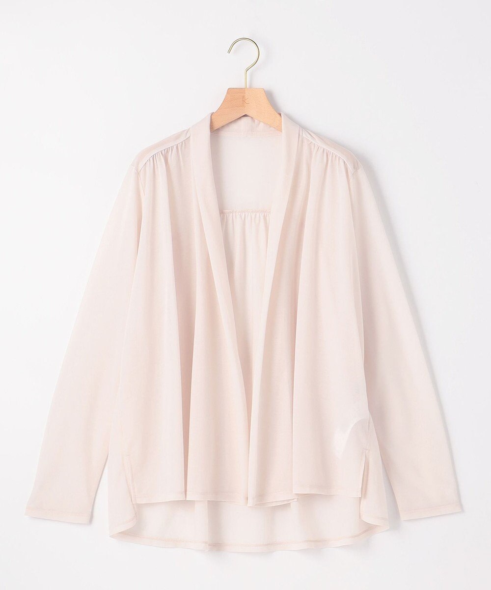 組曲 【WEB限定】シアーツイルジャージーショート カーディガン 