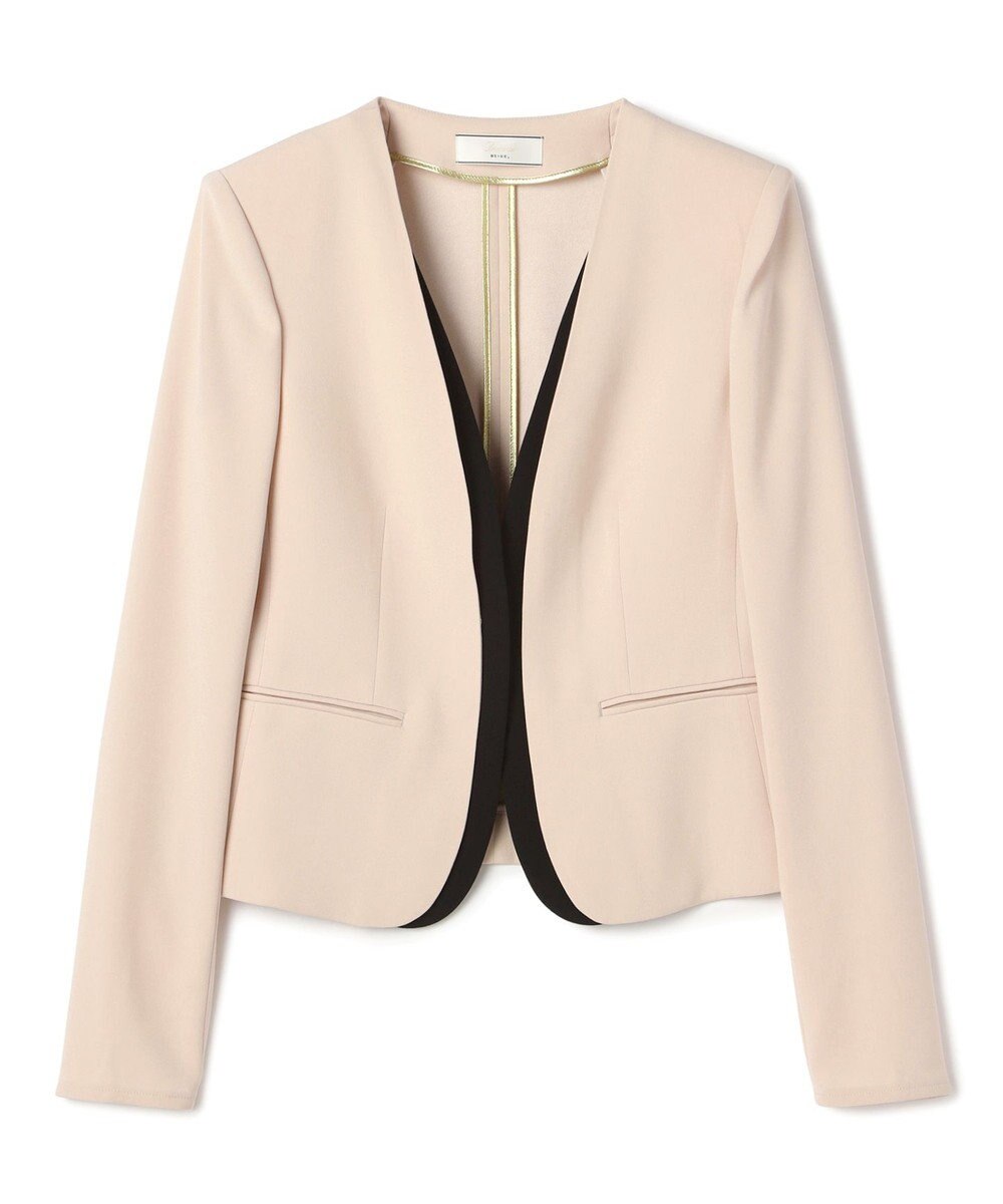 BEIGE， 【Lsize・セットアップ対応】CINDY / ダブルカラージャケット 