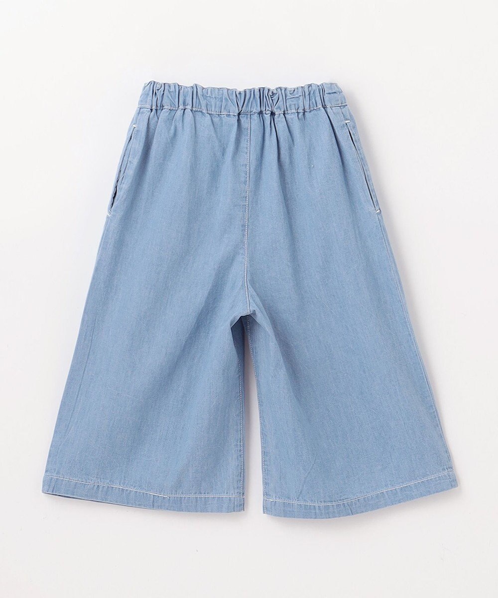 ANY KIDS シャンブレー ガウチョパンツ 