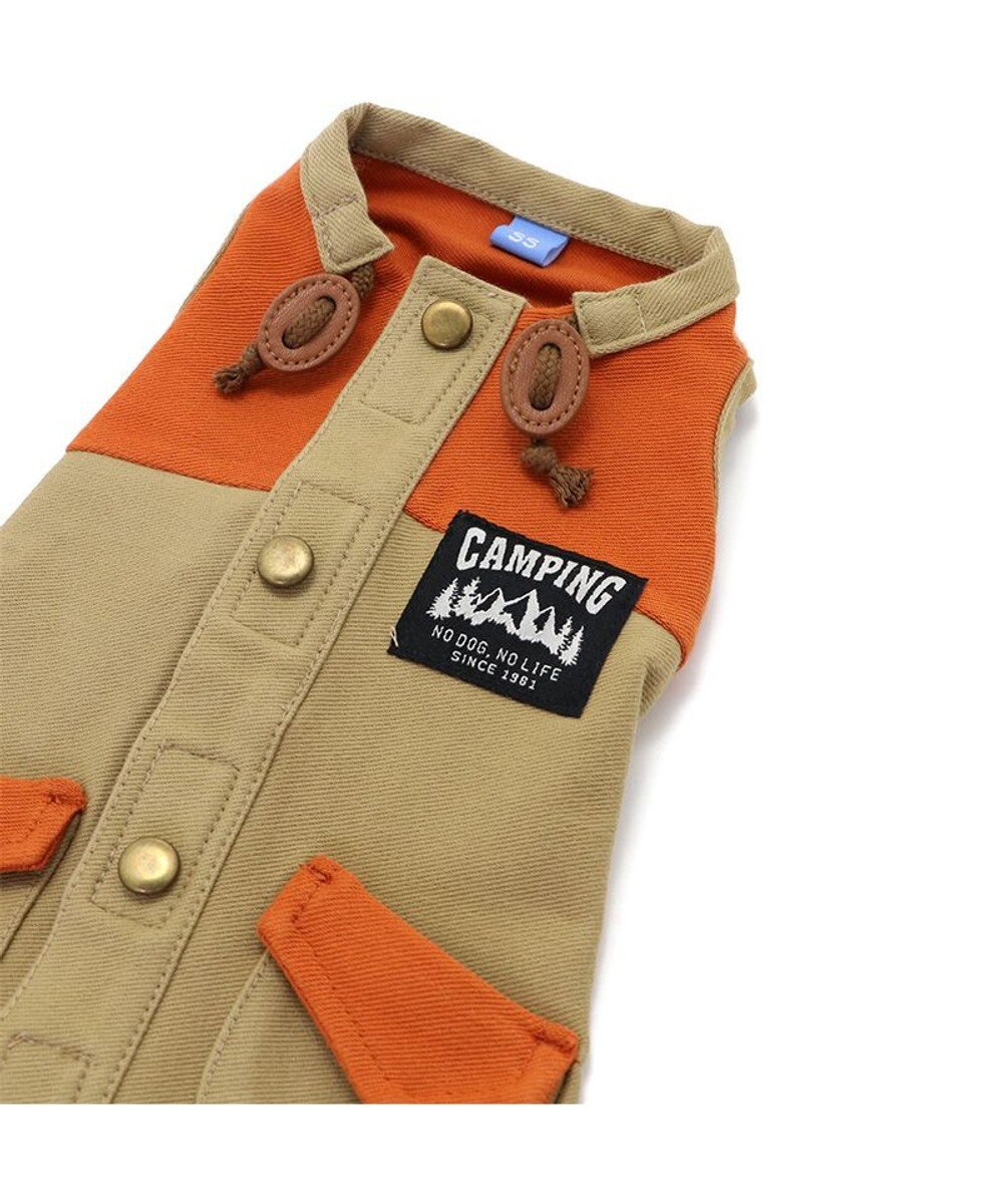 PET PARADISE ペットパラダイス 背中開きベスト 《オレンジ》 小型犬 