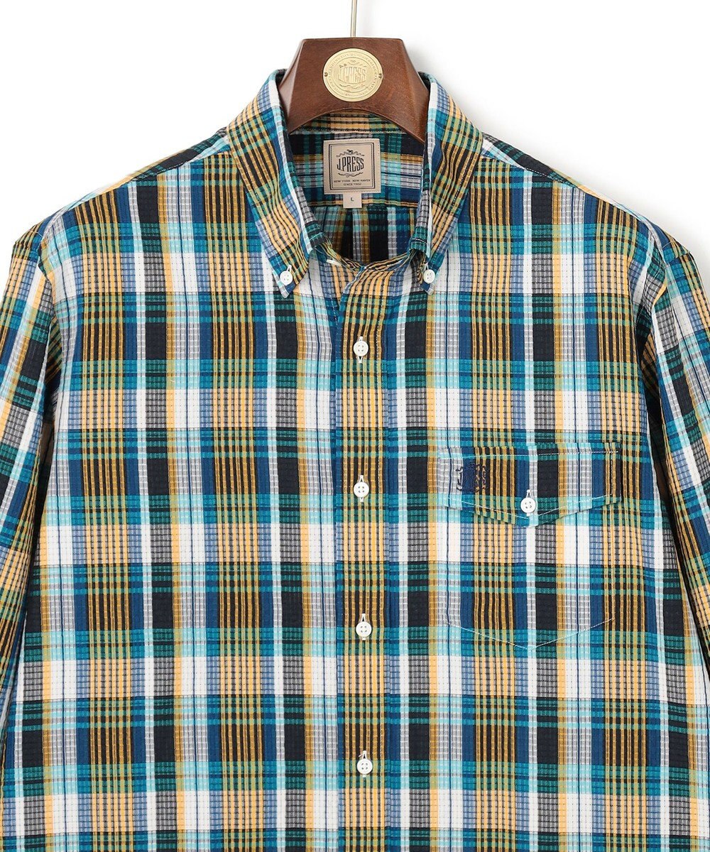 J.PRESS MEN 【Aero Weave】クールマックス サッカーシャツ / B.D. 