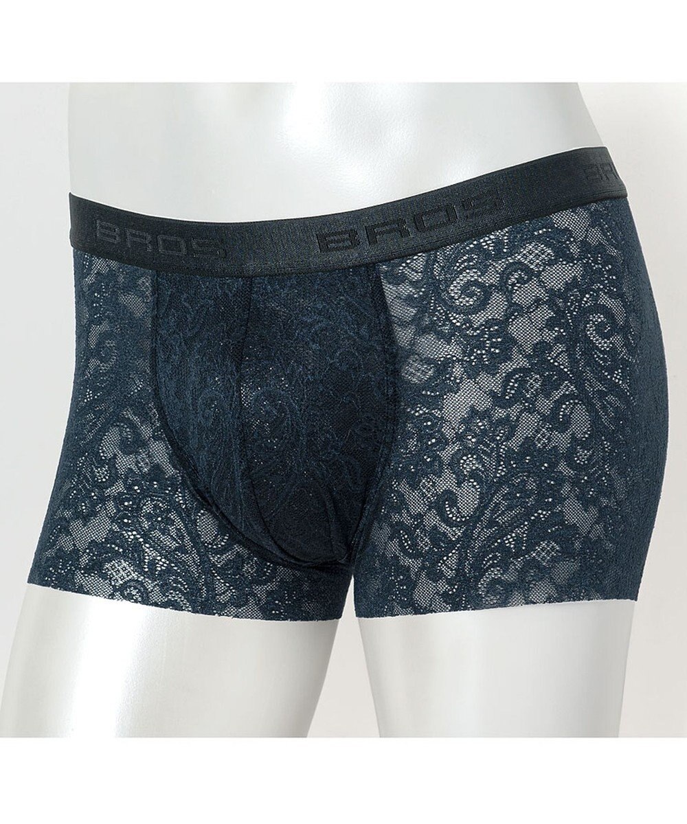 WACOAL MEN ボクサーパンツ 「レースボクサー」 通気性 フロント快適グラマラス 前閉じ GT3340 /ブロス バイ ワコールメン 