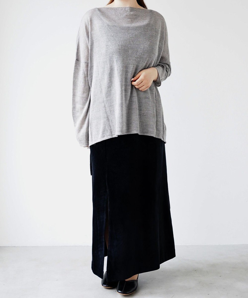 TOQUE 〈大草直子さんアドバイザー〉アルパカシルクニット 長袖 オーバーサイズ 