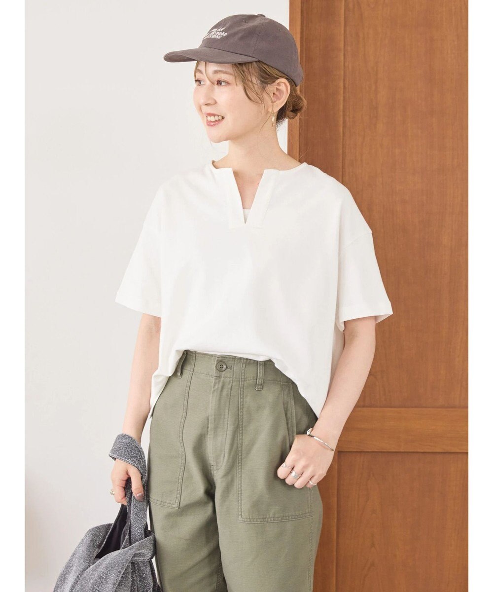 AMERICAN HOLIC カフタン５分袖カットプルオーバー 