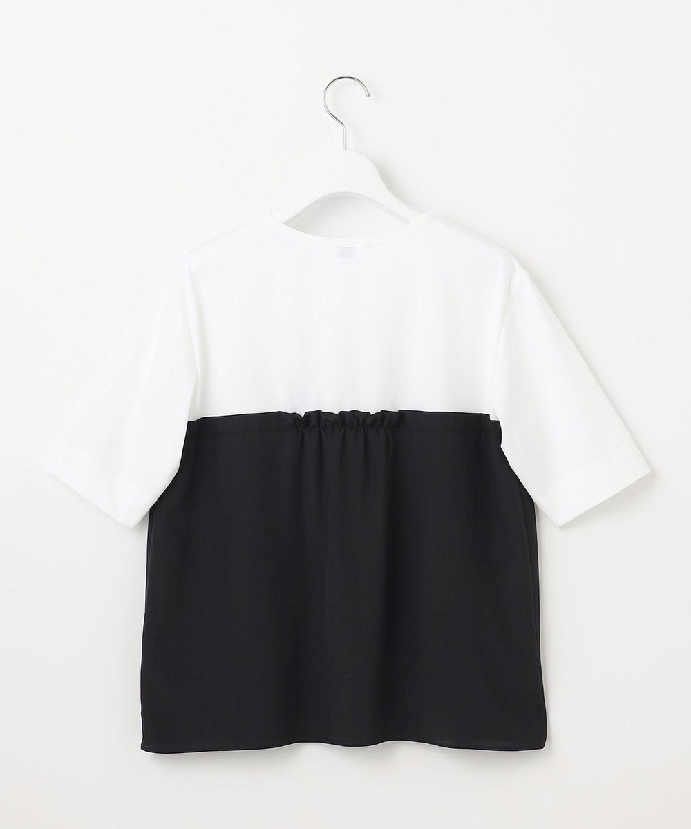 J.PRESS LADIES 【洗える】ドッキングジャージー ビスチェライク プルオーバー 