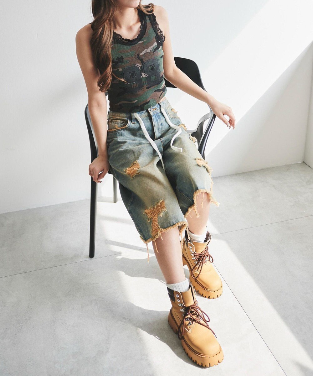 WEGO グラフィックレースタンク 