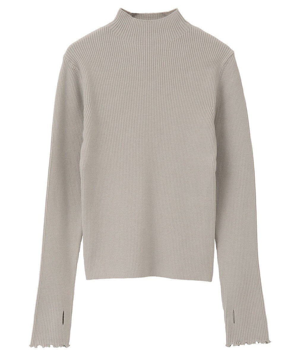 earth music&ecology ハートプレートリブニットプルオーバー 