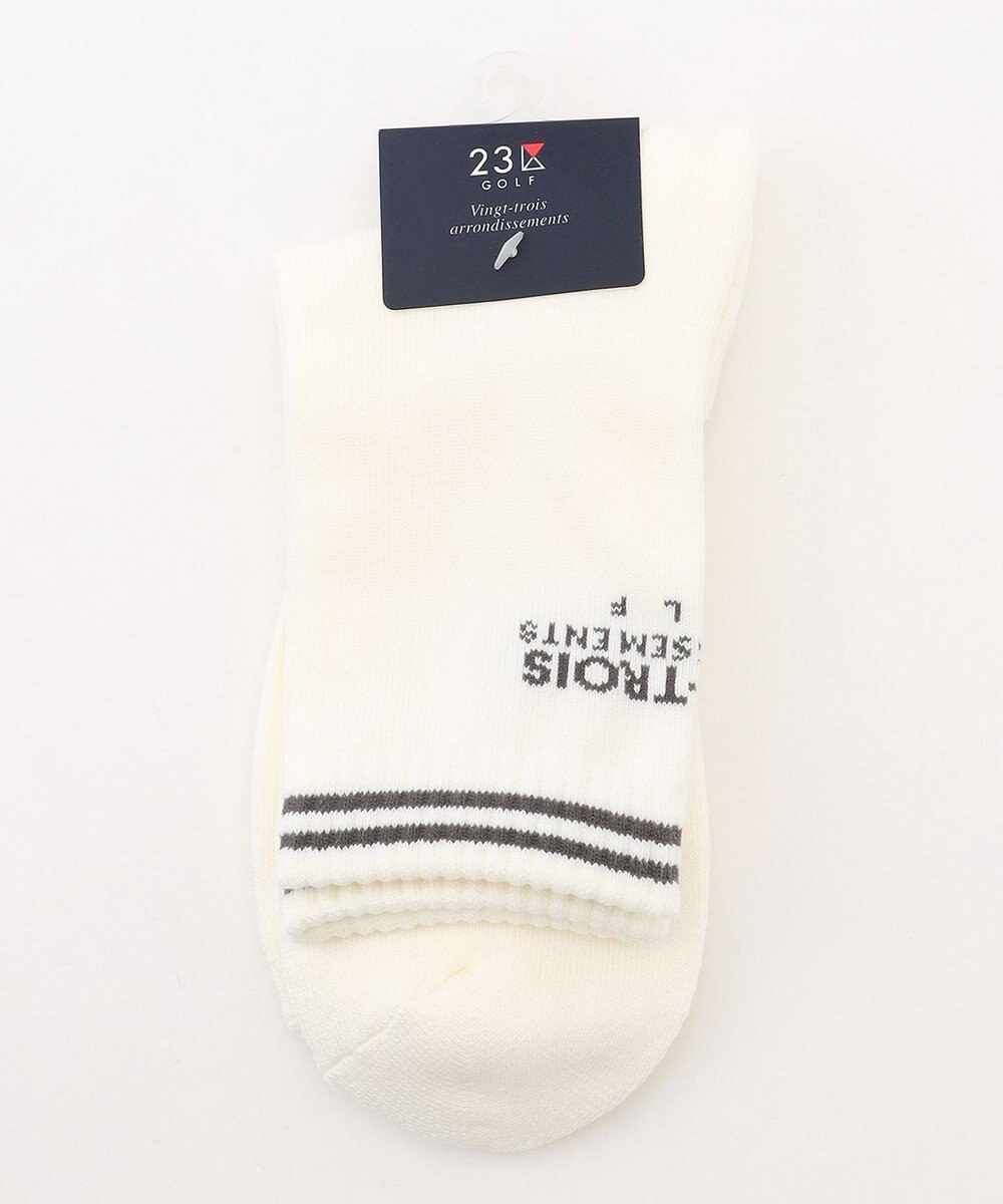 23区GOLF 【MEN】バックロゴレギュラーソックス　１８ｃｍ 
