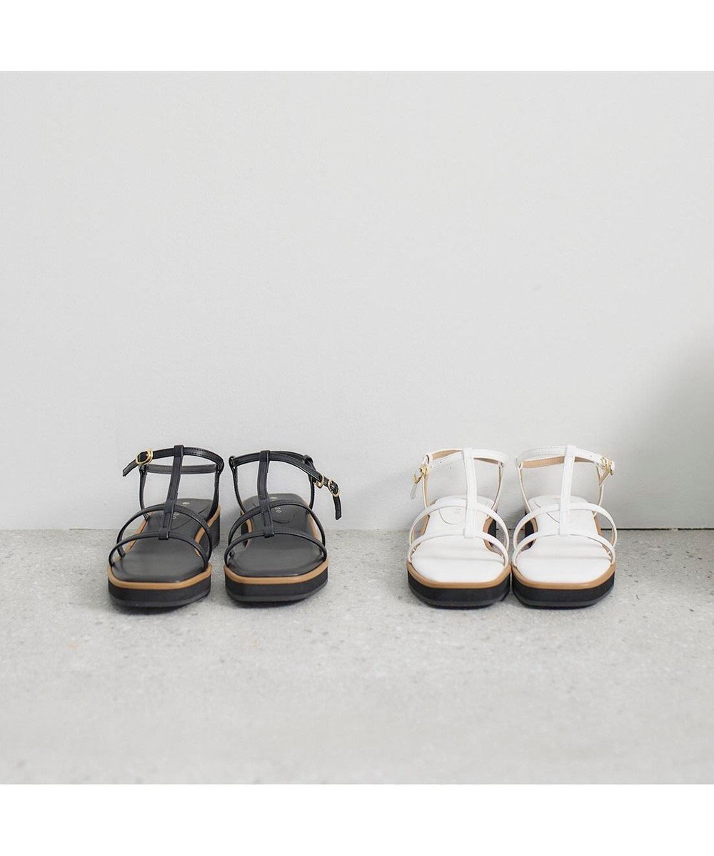 MODE ET JACOMO <carino>厚底Tストラップサンダル 