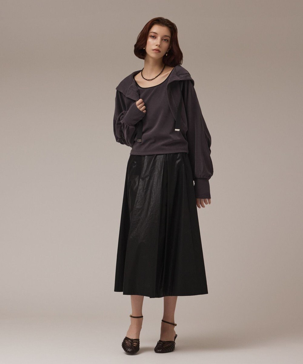 GRACE CONTINENTAL コーティングタックスカート 