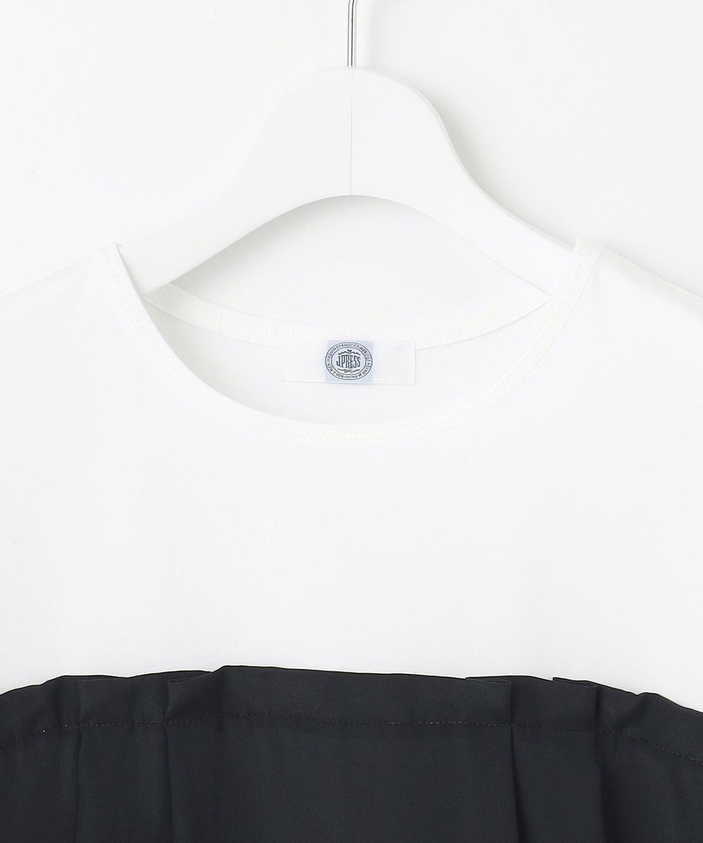 J.PRESS LADIES 【洗える】ドッキングジャージー ビスチェライク プルオーバー 