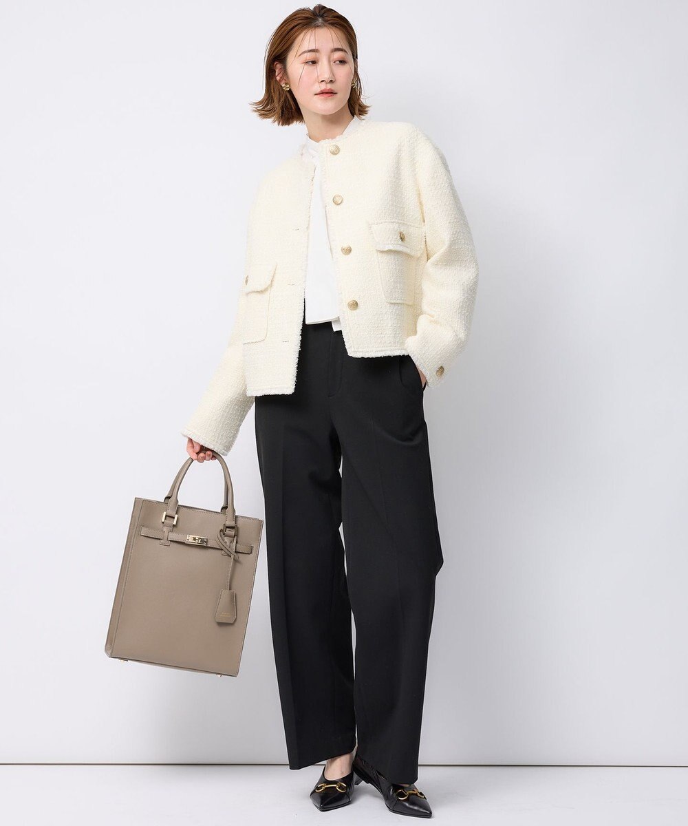 23区 L GIOLICA カラーミックスツイード ジャケット 