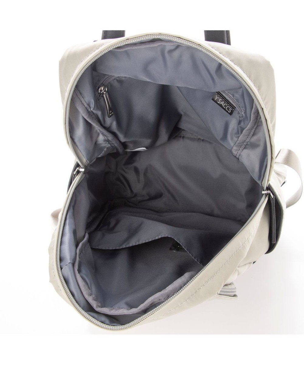 Y'SACCS NEWナイロン×レザーコンビシリーズ　前ポケットミニリュックサック 