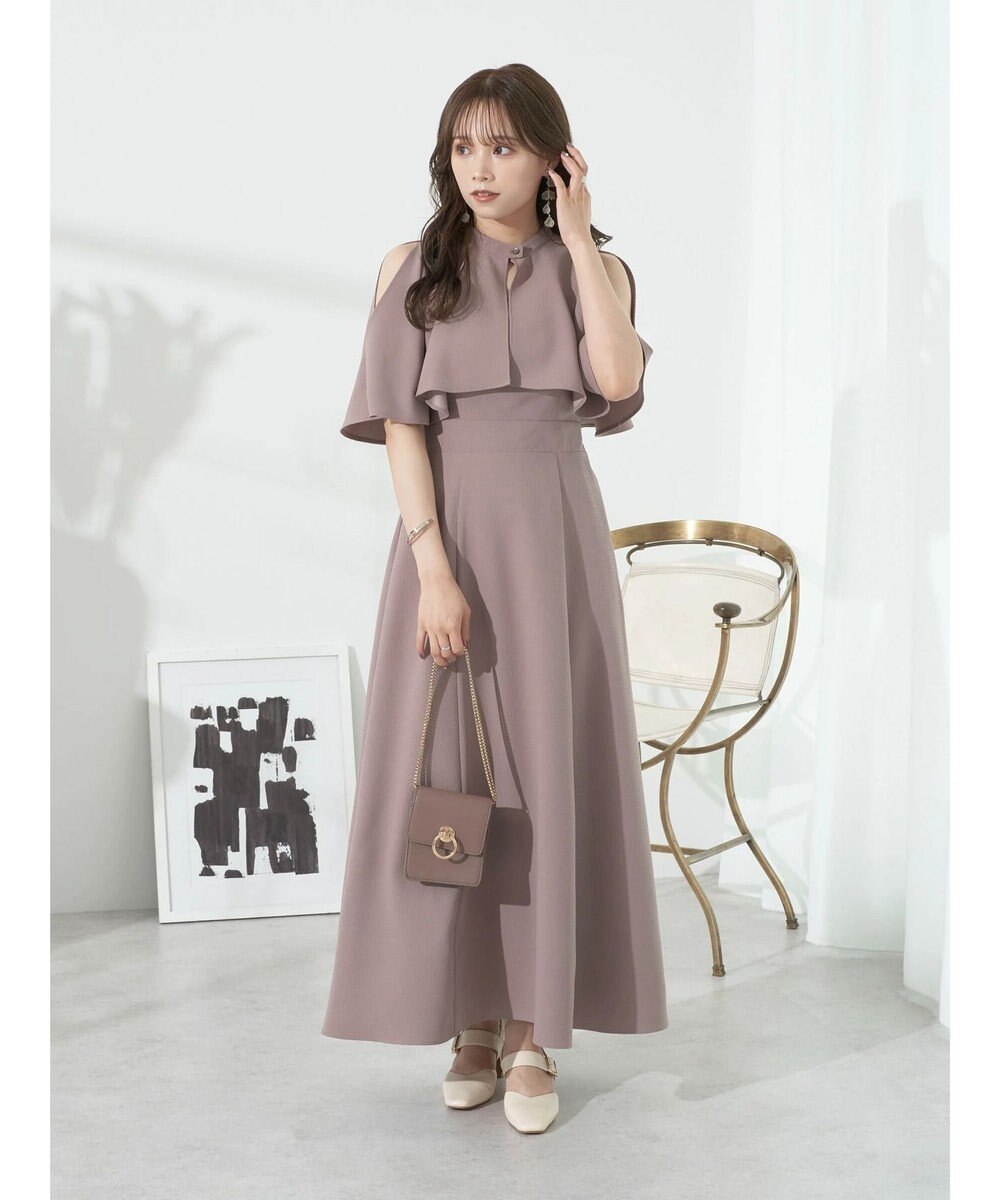 earth music&ecology ＳＥＴ２点ケープ＋キャミワンピース 