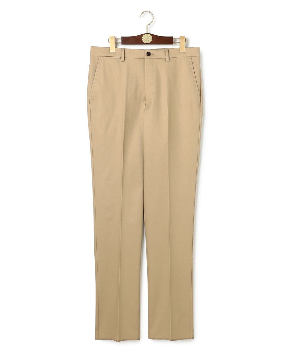 J.PRESS MEN 洗練されたシルエットと機能美【ストレッチ】トリコチン ステムテーパードパンツ 