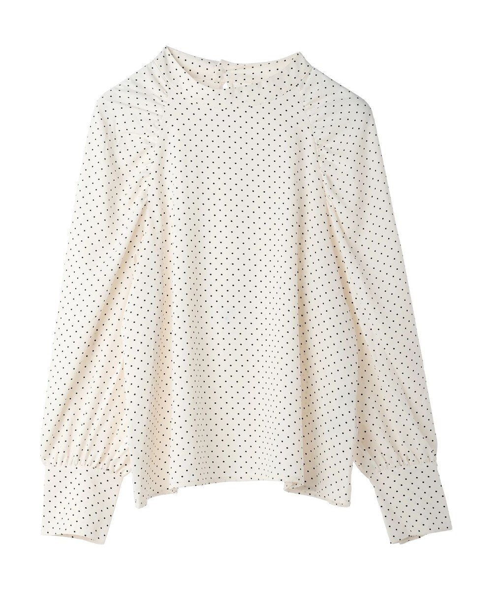 earth music&ecology ラグランギャザースリーブブラウス 