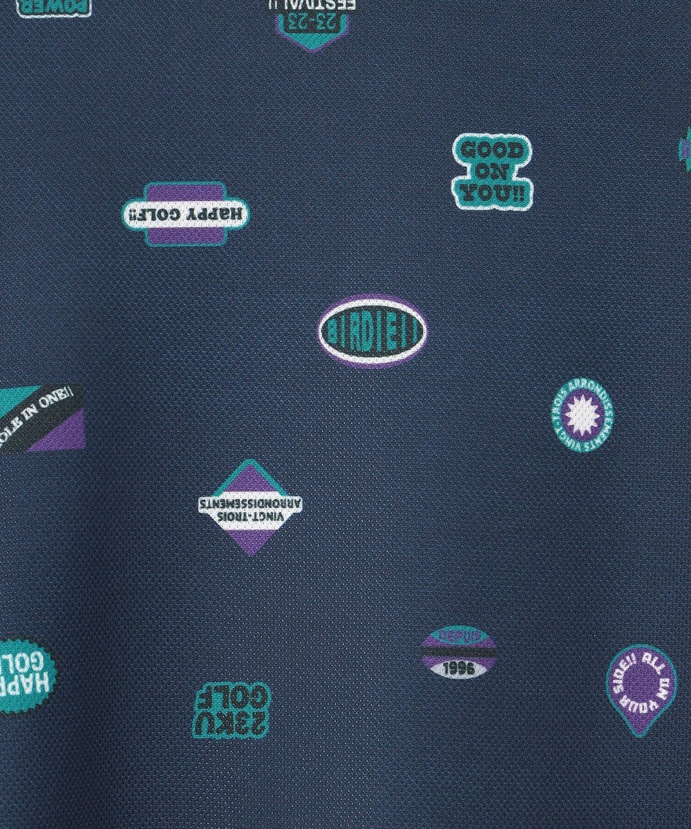 23区GOLF WEB限定【WOMEN】ステッカープリント モックネックワンピース 