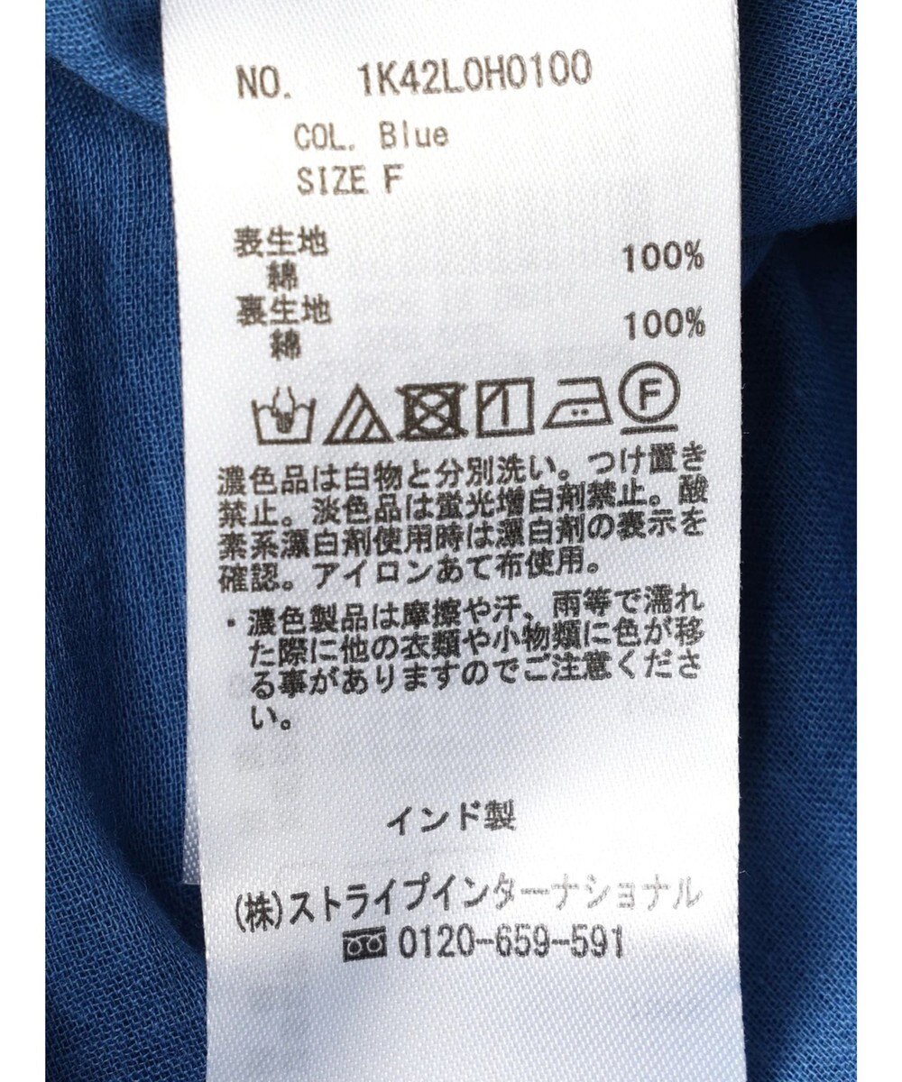 earth music&ecology コットンボイルパフスリーブワンピース 