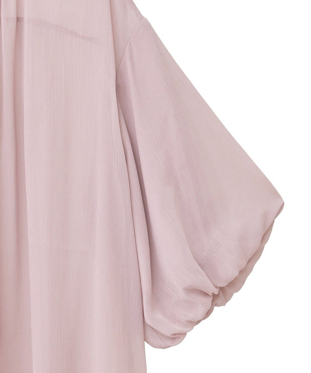 earth music&ecology バルーンスリーブシアーシャツ 