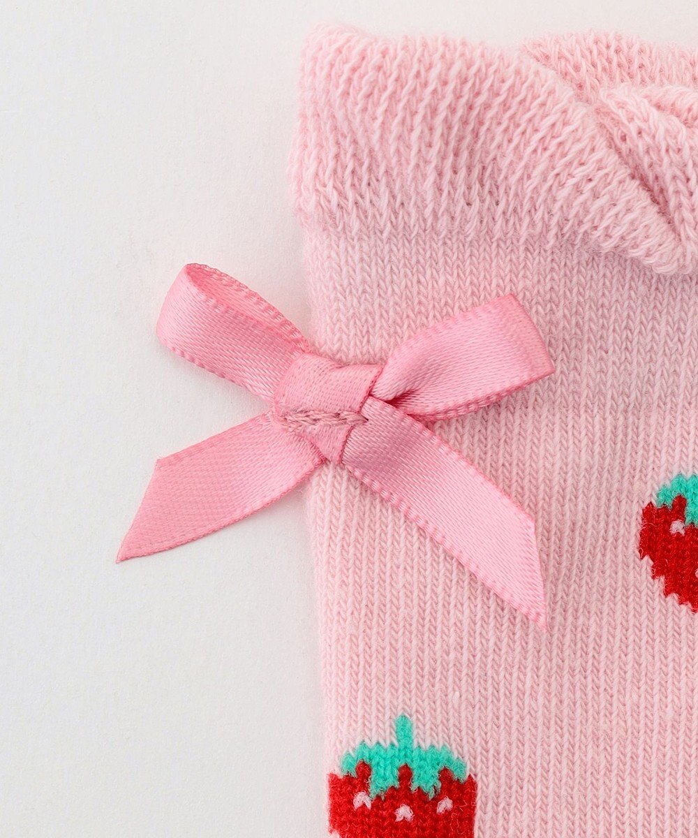 ANY KIDS いちご総柄ソックス 