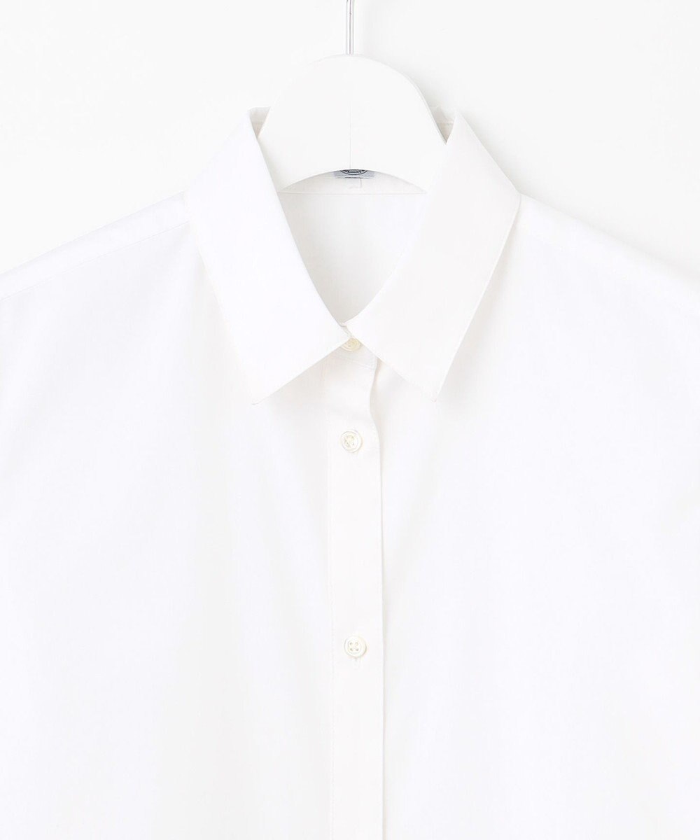 J.PRESS LADIES ホワイトブロード シャツカラーブラウス 