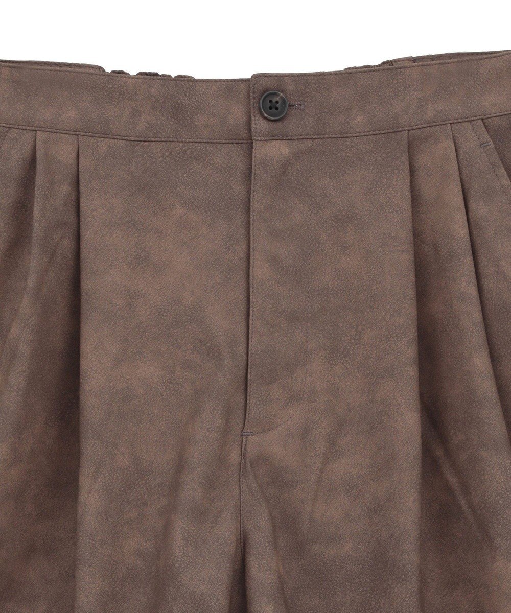 Green Parks レザーライクショートパンツ 